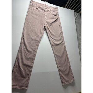 AG Adriano Goldschmied Aged Mari High-Rise Slim Straight Pink Jeans Women's 29